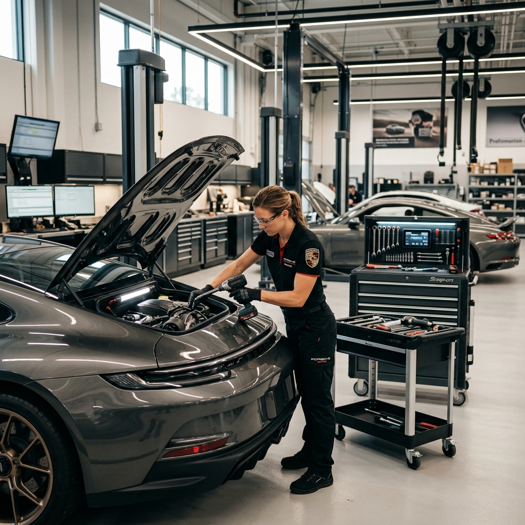 High-end automotive workshop